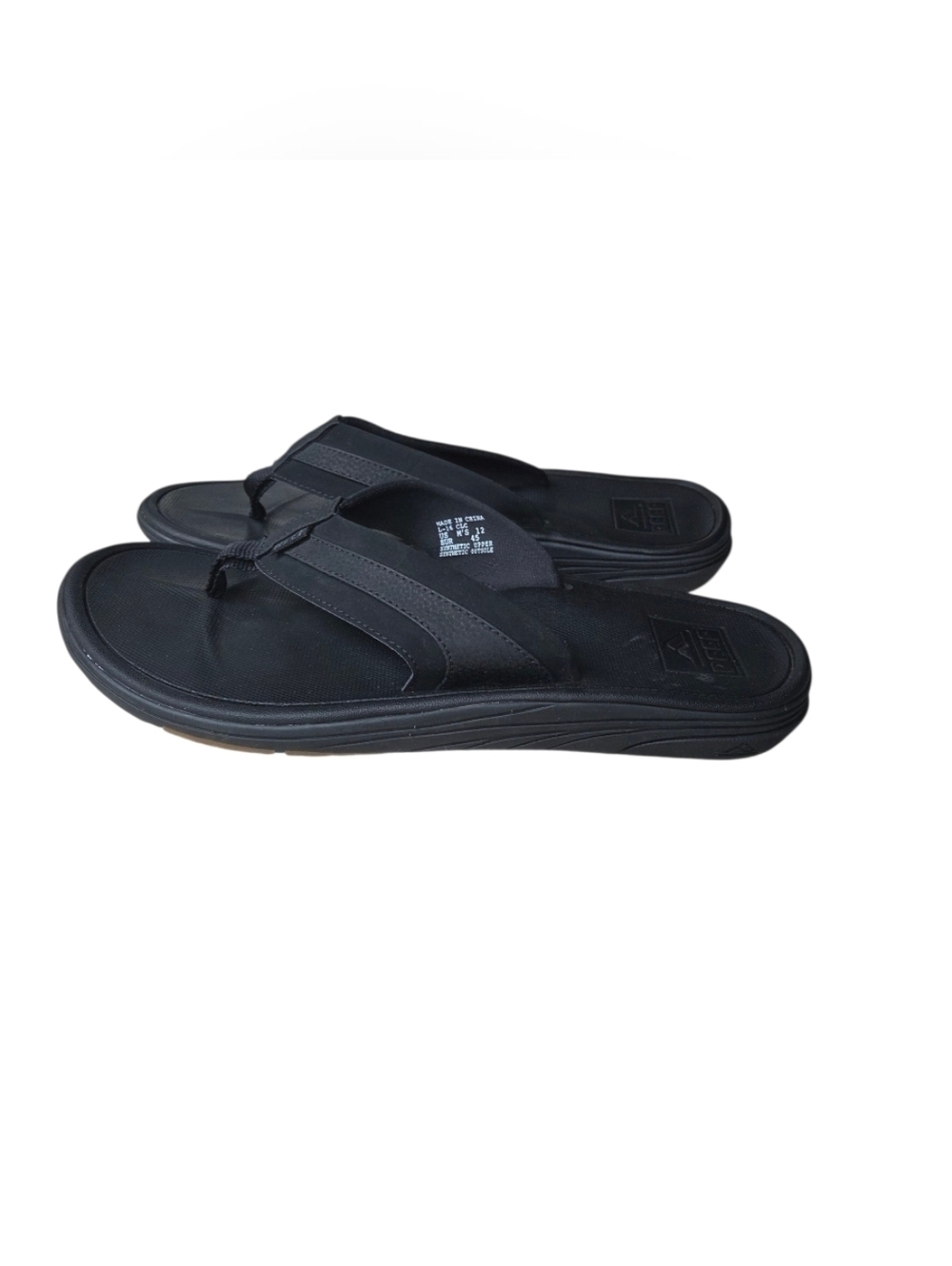 Reef Phoenix Mens Black Sandals Size 12